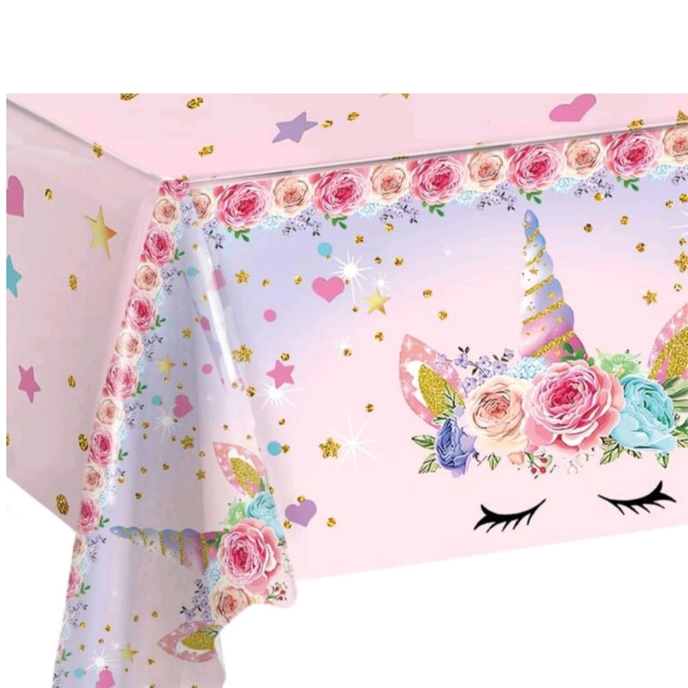 Unicorn Party Plastic Tablecloth 2 Unicorn Table Cloth