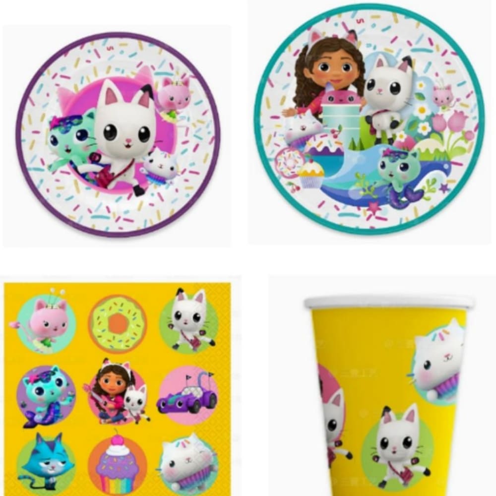 Gabby Themed Tableware Set-Design B 1 Gabby Themed Party Table Ware Set