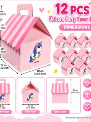 Unicorn Party Favor Boxes