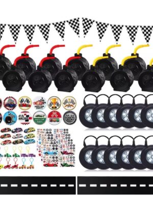 race car party favor bundle 79 piece