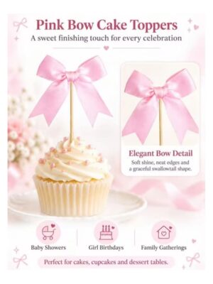 Bow Cupcake Toppers