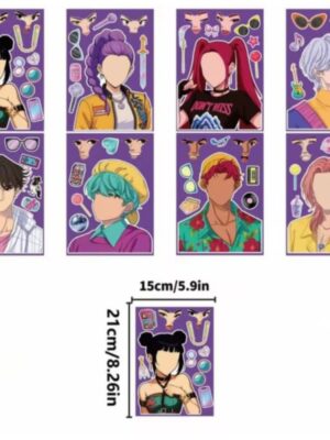 Pretty Party Shop 3 Kpop Make A Face Sticker Sheets