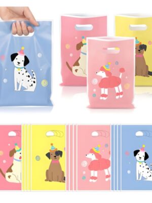 Puppy Vintage Party Favor Loot Bags