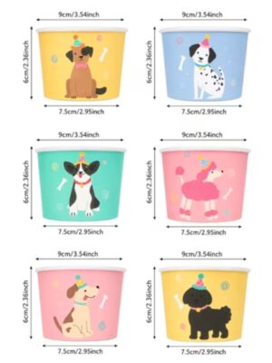 Puppy Vintage Treat Paper Cups